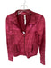 Lululemon Size 8 Red & Pink Nylon Long Sleeve Tie Dye Full Zip Athletic Jacket Red & Pink / 8