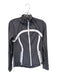 Lululemon Size 8 Gray & White Nylon Blend Full Zip Athletic Jacket Gray & White / 8