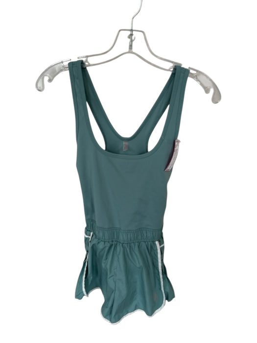 FP Movement Size XS Sage green Polyester Sleeveless Pleat Detail Athletic Romper Sage green / XS