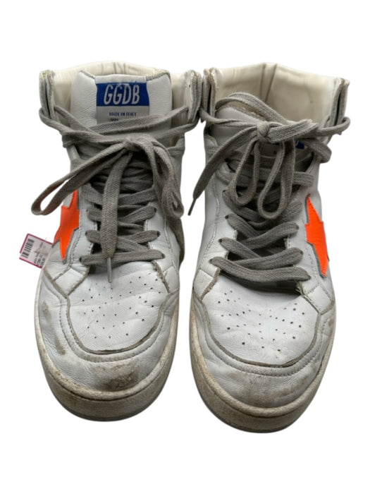 Golden Goose Shoe Size 39 White & Multi Leather High Top lace up Sneakers White & Multi / 39