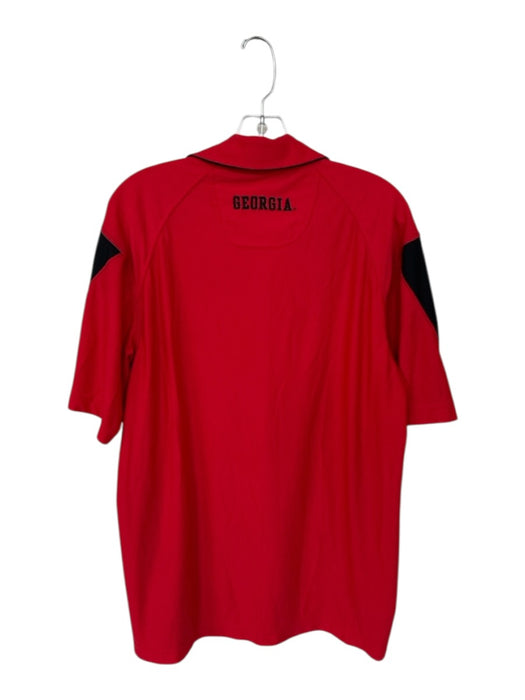 Nike Size M Red & Black Polyester UGA Golf Men's Polo Red & Black / M