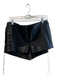 House of CB Size Medium Black PU Leather Cotton Lace Up Detail Shorts Black / Medium
