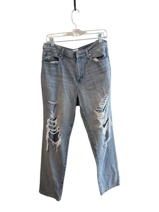Pistola Size 30 Light Wash Cotton Blend Zip Fly Distressed Straight Leg Jeans Light Wash / 30