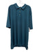 Peter Millar Size 3XL Blue & Black Polyester Striped Polo Men's Short Sleeve Blue & Black / 3XL