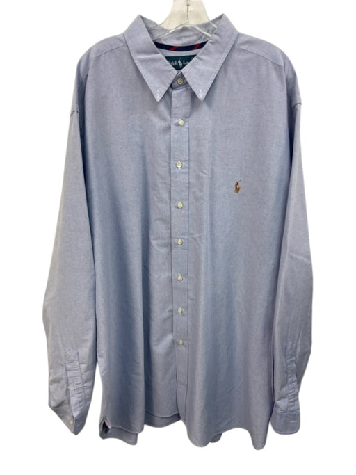 Polo Ralph Lauren Size 3XLT Blue Cotton Button Down Men's Long Sleeve Shirt Blue / 3XLT