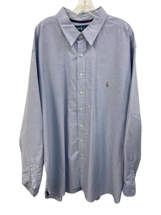 Polo Ralph Lauren Size 3XLT Blue Cotton Button Down Men's Long Sleeve Shirt Blue / 3XLT