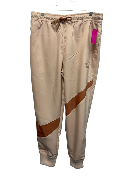 Nike NWT Size L Beige & Orange Polyester Drawstring Waist Men's Pants Beige & Orange / L