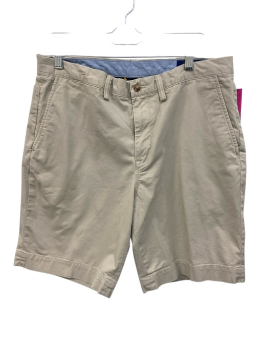 Polo Ralph Lauren Size 34 Beige Cotton Zip Fly Men's Shorts Beige / 34