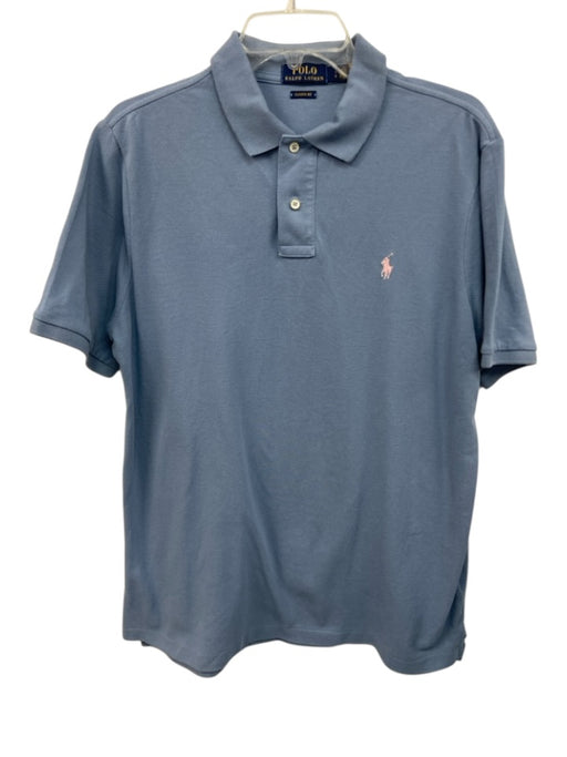 Polo Ralph Lauren Size L Blue Cotton Polo Men's Short Sleeve Blue / L