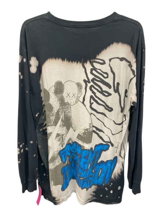 Cactus Jack Size L Black & Multi Cotton All Over Print Men's Long Sleeve Top Black & Multi / L