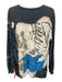 Cactus Jack Size L Black & Multi Cotton All Over Print Men's Long Sleeve Top Black & Multi / L