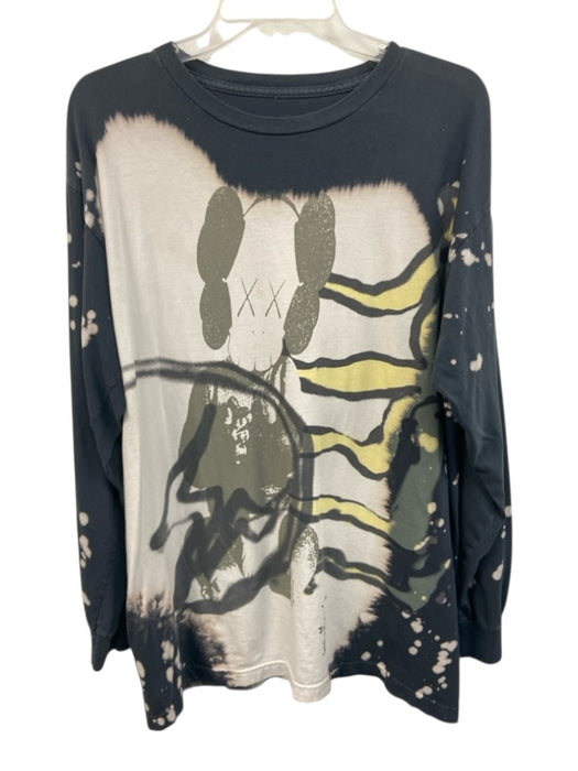 Cactus Jack Size L Black & Multi Cotton All Over Print Men's Long Sleeve Top Black & Multi / L