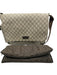 Gucci Beige Coated Canvas Pockets Guccissima Adjustable Strap Diaper Bag Bag Beige