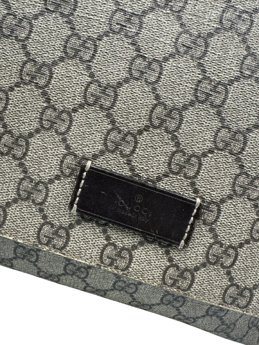 Gucci Beige Coated Canvas Pockets Guccissima Adjustable Strap Diaper Bag Bag Beige