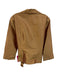 Lafayette 148 Size 10 Brown Silk Satin Long Sleeve Wrap Top Pencil Skirt Set Brown / 10