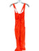 FP Movement Size M Neon Orange Polyamide Tie Detail Pockets Cross Back Jumpsuit Neon Orange / M