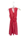 Lucy Paris Size M coral Cotton Sleeveless Maxi Flower Detail V Neck Dress coral / M