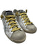 Golden Goose Shoe Size 26 Beige, Silver, Gold Leather & Suede Low Top Sneakers Beige, Silver, Gold / 26