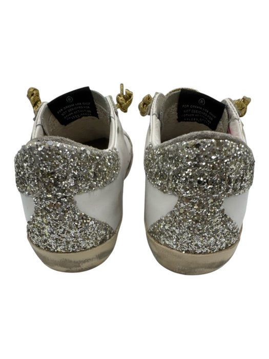 Golden Goose Shoe Size 26 Beige, Silver, Gold Leather & Suede Low Top Sneakers Beige, Silver, Gold / 26