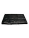 Tory Burch Black Leather Cracked / Distressed Gunmetal Detail Clutch Bag Black / Small
