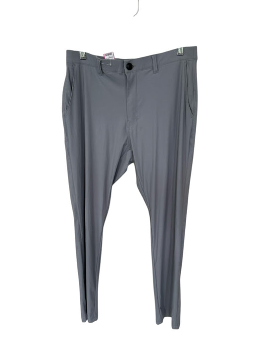 7 Diamonds Size 30X32 Light Gray Nylon Blend Solid Golf Men's Pants Light Gray / 30X32