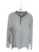 The Normal Brand Light Gray Cotton Blend Heathered Half Zip Men's Pullover Light Gray / M