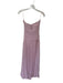 Nia Size M Light Pink Nylon Blend Mesh Drop Waist Keyhole Maxi Gown Light Pink / M