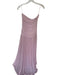 Nia Size M Light Pink Nylon Blend Mesh Drop Waist Keyhole Maxi Gown Light Pink / M