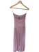 Nia Size M Light Pink Nylon Blend Mesh Drop Waist Keyhole Maxi Gown Light Pink / M