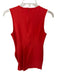 Superdown Size L Tomato Rayon Sleeveless Gathered Side Back Zip V Neck Dress Tomato / L
