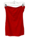 Superdown Size M Tomato Polyester Side Zip Front Tie Strapless Dress Tomato / M