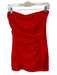 Superdown Size M Tomato Polyester Side Zip Front Tie Strapless Dress Tomato / M