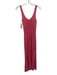 Cinq a Sept Size S Salmon Pink Polyester Blend Sleeveless U Neck Knot Dress Salmon Pink / S