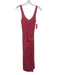 Cinq a Sept Size S Salmon Pink Polyester Blend Sleeveless U Neck Knot Dress Salmon Pink / S