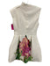 Elliatt Size S White, Pink & Multi Polyester Sleeveless Floral Above Knee Dress White, Pink & Multi / S
