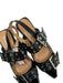Steve Madden Shoe Size 9 Black & Silver Slingbacks Silver Buckle Sandals Black & Silver / 9