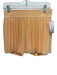 Lululemon Size 6 Pale Orange Polyester Blend Elastic Waist Pleated Mesh Skirt Pale Orange / 6