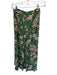 Kachel x Anthropologie Size 0 Green & Peach Viscose Floral Maxi Front Slit Skirt Green & Peach / 0