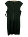 Ted Baker Size 3/L Dark Green Polyester & Elastane Sleeveless Paneled Dress Dark Green / 3/L