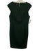 Ted Baker Size 3/L Dark Green Polyester & Elastane Sleeveless Paneled Dress Dark Green / 3/L