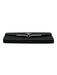 Salvatore Ferragamo Black Leather Flap Gold Hardware Horse Bit Wallets Black