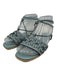 Tory Burch Shoe Size 7 Light Blue Leather Upper Ankle Wrap Woven Espadrille Light Blue / 7