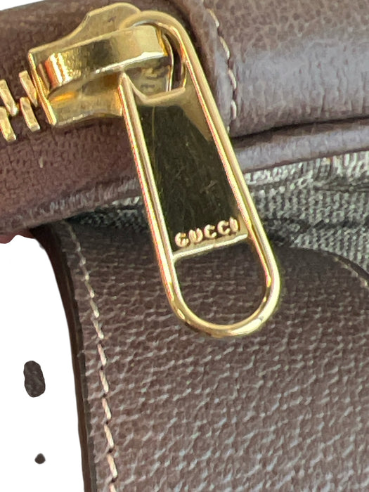 Gucci Brown, Green & Red Canvas & Leather Belt bag Logo Accessories - Women Brown, Green & Red