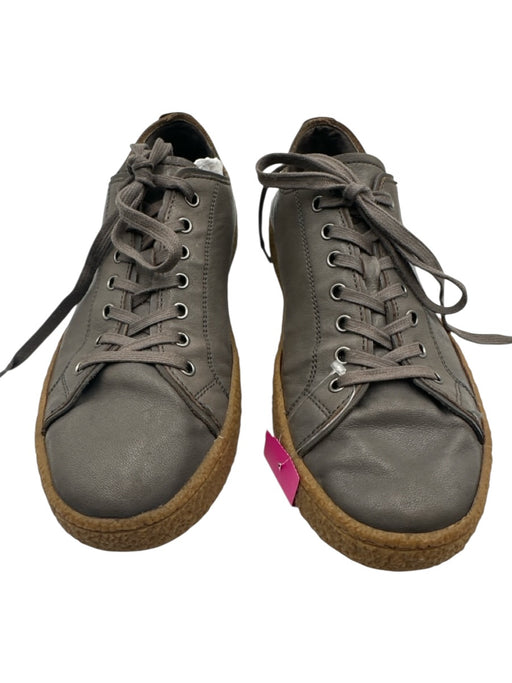 John Varvatos Shoe Size 9.5 Gray Leather Solid Sneaker Men's Shoes Gray / 9.5