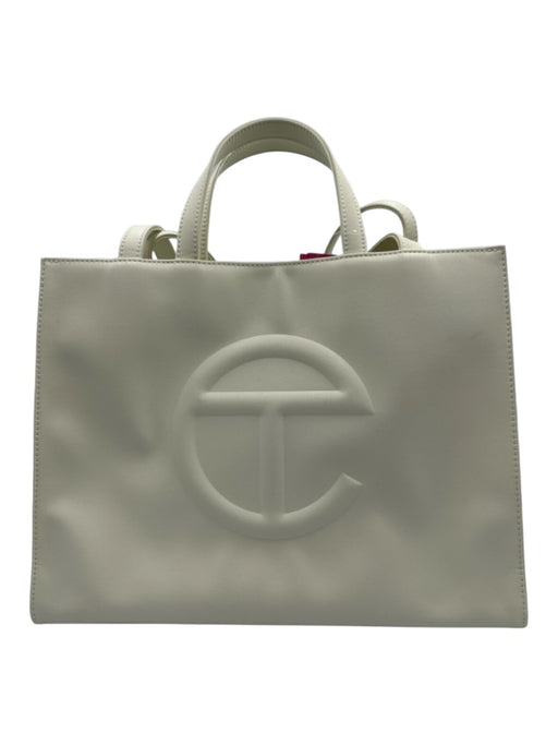 Telfar Light Green Leather Crossbody Handle Logo Bag Light Green / M/L