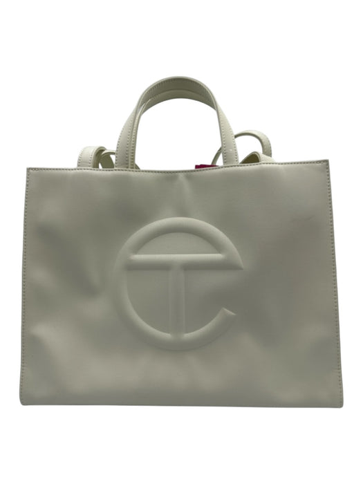 Telfar Light Green Leather Crossbody Handle Logo Bag Light Green / M/L