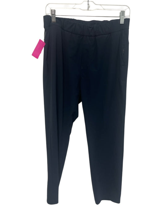 Vuori Size M Navy Polyamide Elastic Waist Pockets Cropped Leggings Navy / M