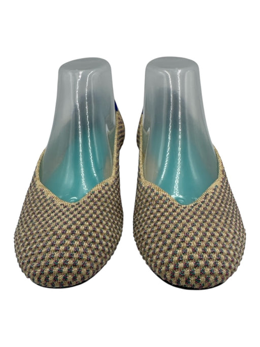 Rothy's Shoe Size 9 1/2 Tan & Glitter Synthetic Slip On Shoes Tan & Glitter / 9 1/2