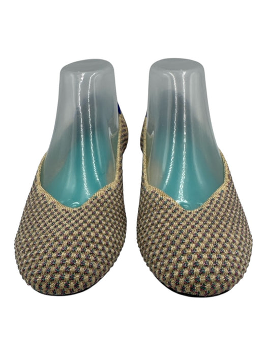 Rothy's Shoe Size 9 1/2 Tan & Glitter Synthetic Slip On Shoes Tan & Glitter / 9 1/2
