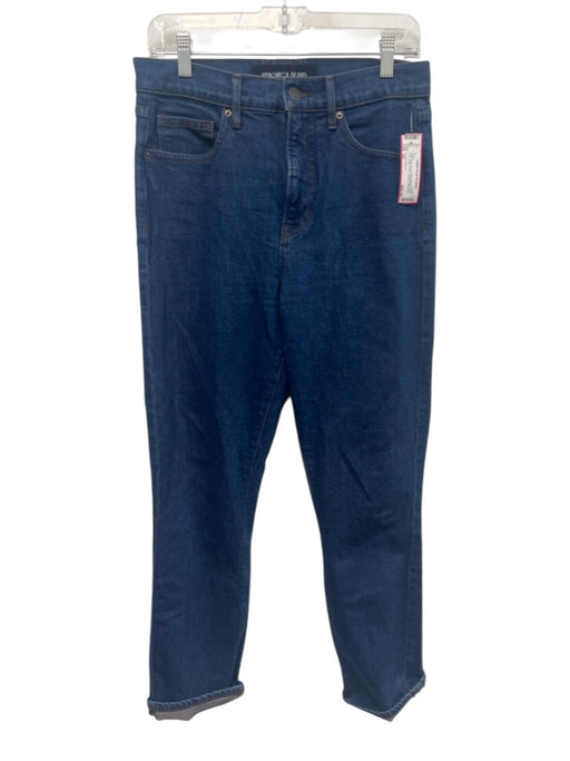 Veronica Beard Size 28 Dark Wash Denim Slim Straight High Rise Cropped Jeans Dark Wash / 28
